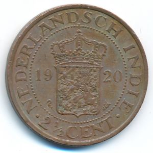 Netherlands East Indies, 2 1/2 cents, 1920