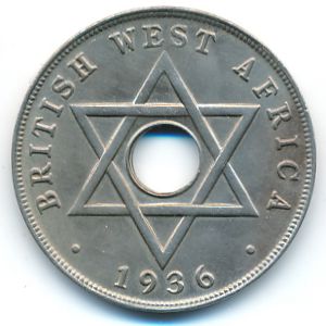 British West Africa, 1 penny, 1936