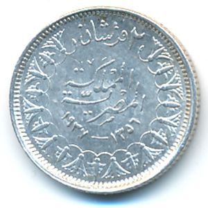 Египет, 2 пиастра (1937 г.)