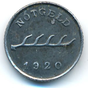 Мергентхайм., 2 пфеннига (1920 г.)