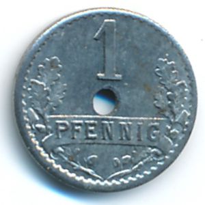 Изерлон., 1 пфенниг (1918 г.)