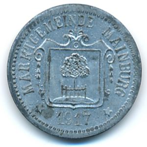 Майнбург., 10 пфеннигов (1917 г.)