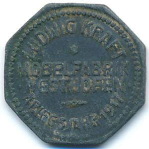 Вестхофен., 10 пфеннигов (1917 г.)