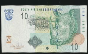 South Africa, 10 рэндов, 1992