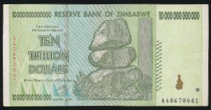 Зимбабве, 10000000000000 долларов (2008 г.)