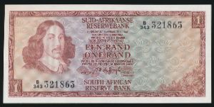 South Africa, 1 рэнд, 1975