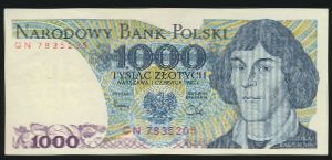 Poland, 1000 злотых, 1982