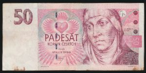 Czech, 50 крон, 1997
