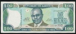 Либерия, 100 долларов (2011 г.)