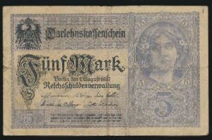 Германия, 5 марок (1917 г.)
