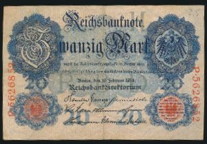 Германия, 20 марок (1914 г.)