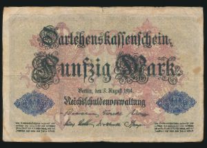 Германия, 50 марок (1914 г.)