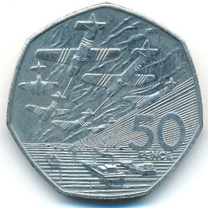 Великобритания, 50 пенсов (1994 г.)