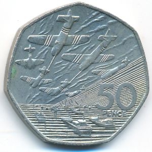 Великобритания, 50 пенсов (1994 г.)