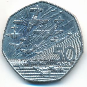 Великобритания, 50 пенсов (1994 г.)