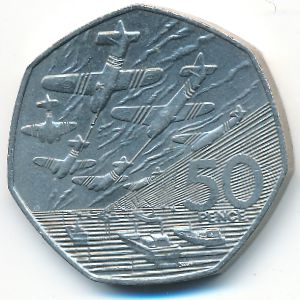 Великобритания, 50 пенсов (1994 г.)