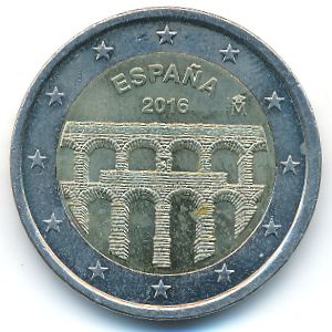 Испания, 2 евро (2016 г.)
