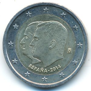 Испания, 2 евро (2014 г.)