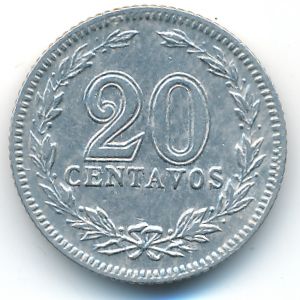 Аргентина, 20 сентаво (1906 г.)