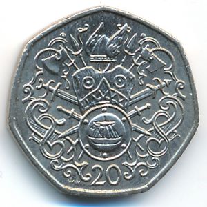 Остров Мэн, 20 пенсов (1983 г.)