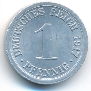 Германия, 1 пфенниг (1917 г.)