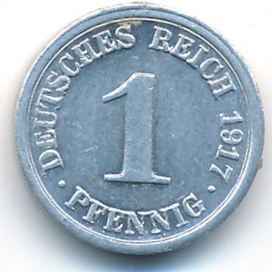 Германия, 1 пфенниг (1917 г.)