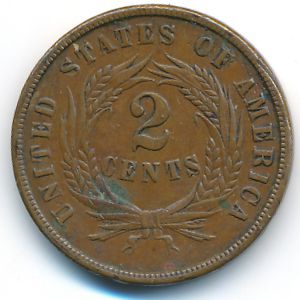 США, 2 цента (1864 г.)