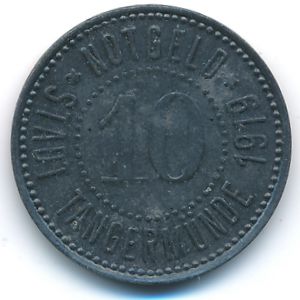 Тангермюнде., 10 пфеннигов (1919 г.)