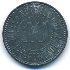 Тангермюнде., 10 пфеннигов (1919 г.)
