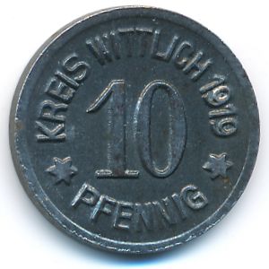 Wittlich, 10 пфеннигов, 1919