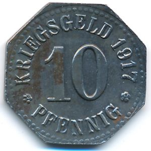 Висбаден., 10 пфеннигов (1917 г.)