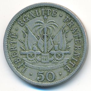 Гаити, 50 сентим (1908 г.)