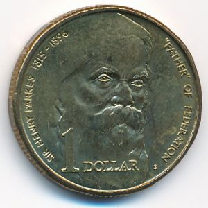 Australia, 1 dollar, 1996