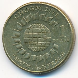 Australia, 1 dollar, 2011