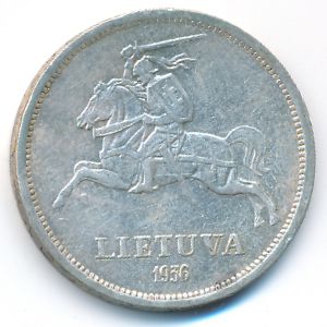 Литва, 5 лит (1936 г.)