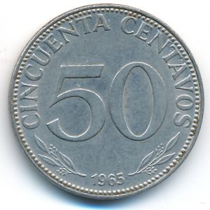 Боливия, 50 сентаво (1965 г.)