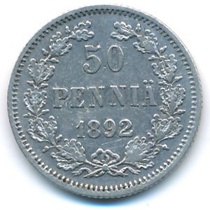 Финляндия, 50 пенни (1892 г.)