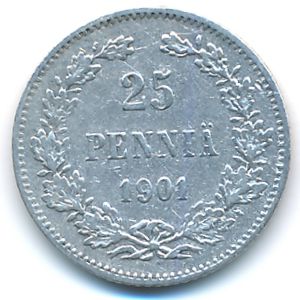 Финляндия, 25 пенни (1901 г.)