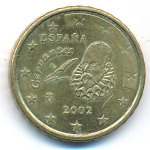 Испания, 10 евроцентов (2002 г.)