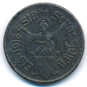 Штрассбург., 10 пфеннигов (1918 г.)