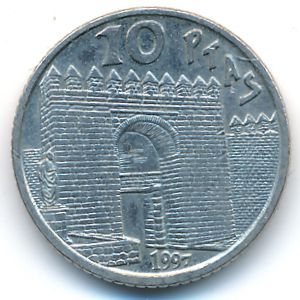 Испания, 10 песет (1997 г.)