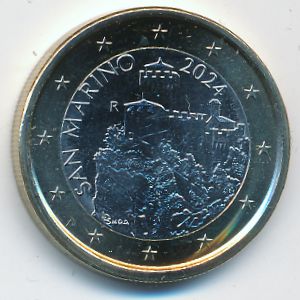 San Marino, 1 евро, 2024