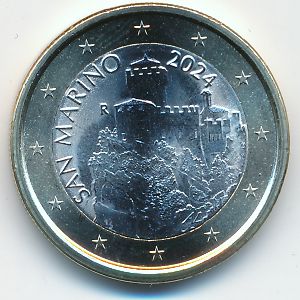 San Marino, 1 евро, 2024