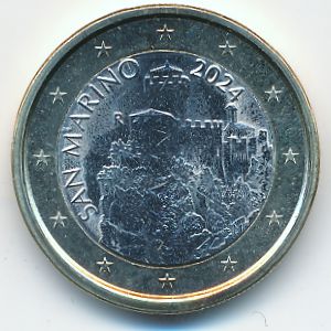 San Marino, 1 евро, 2024