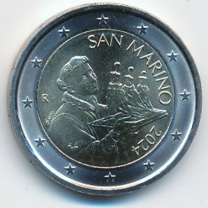 Сан-Марино, 2 евро (2024 г.)
