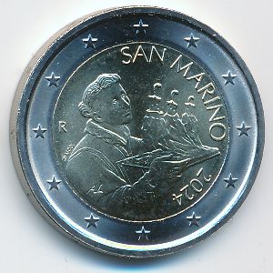 Сан-Марино, 2 евро (2024 г.)