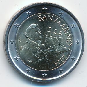 Сан-Марино, 2 евро (2024 г.)