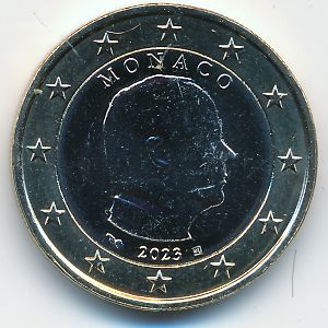 Monaco, 1 евро, 2023
