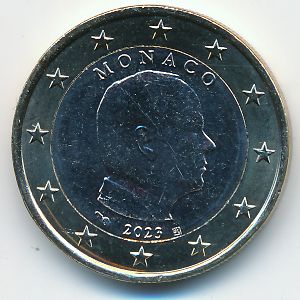 Monaco, 1 евро, 2023