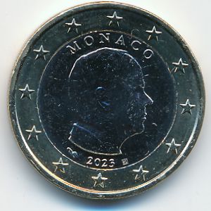 Monaco, 1 евро, 2023
